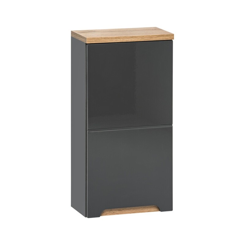 Dulap suspendat Bali Grafit, MDF, PAL melaminat, gri, 1 usa, L.35 cm, BALI GRAFIT 830 FSC