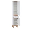 Dulap inalt Bali White, MDF, PAL melaminat, alb, 2 usi, 1 sertar, H.187 cm, BALI WHITE 800 FSC