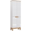 Dulap inalt Bali White, MDF, PAL melaminat, alb, 4 usi, H.187 cm, BALI WHITE 805 FSC