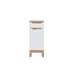 Dulap lateral Bali White, MDF, PAL melaminat, alb, 1 usa, 1 sertar, L.35 cm, BALI WHITE 810 FSC