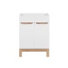 Dulap lavoar Bali White, MDF, PAL melaminat, alb, 2 usi, L.60 cm, BALI WHITE 820 -60 CM FSC