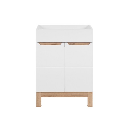 Dulap lavoar Bali White, MDF, PAL melaminat, alb, 2 usi, L.60 cm, BALI WHITE 820 -60 CM FSC