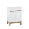 Dulap lavoar Bali White, MDF, PAL melaminat, alb, 2 usi, L.60 cm, BALI WHITE 820 -60 CM FSC