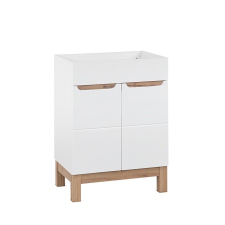Dulap lavoar Bali White, MDF, PAL melaminat, alb, 2 usi, L.60 cm, BALI WHITE 820 -60 CM FSC