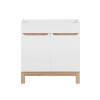 Dulap lavoar Bali White, MDF, PAL melaminat, alb, 2 usi, L.80 cm, BALI WHITE 821 -80 CM FSC