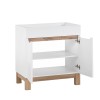 Dulap lavoar Bali White, MDF, PAL melaminat, alb, 2 usi, L.80 cm, BALI WHITE 821 -80 CM FSC