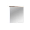 Dulap cu oglinda Bali White, MDF, PAL melaminat, alb, 2 usi, L.60 cm, BALI WHITE 840 FSC