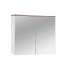 Dulap cu oglinda Bali White, MDF, PAL melaminat, alb, 3 usi, L.80 cm, BALI WHITE 841 FSC