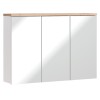 Dulap cu oglinda Bali White, MDF, PAL melaminat, alb, 3 usi, L.100 cm, BALI WHITE 845 FSC