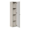Dulap inalt Bella Cashmere, MDF, PAL melaminat, cashmir mat, 1 usa, H.140 cm, BELLA CASHMERE 80-35-1D