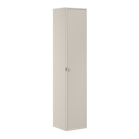 Dulap inalt Bella Cashmere, MDF, PAL melaminat, cashmir mat, 1 usa, H.140 cm, BELLA CASHMERE 80-35-1D