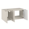 Dulap lavoar Bella Cashmere, MDF, PAL melaminat, cashmir mat, 3 usi, L.120 cm, BELLA CASHMERE 82-120-46-3D