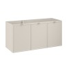 Dulap lavoar Bella Cashmere, MDF, PAL melaminat, cashmir mat, 3 usi, L.120 cm, BELLA CASHMERE 82-120-46-3D