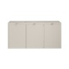 Dulap lavoar Bella Cashmere, MDF, PAL melaminat, cashmir mat, 3 usi, L.120 cm, BELLA CASHMERE 82-120-46-3D
