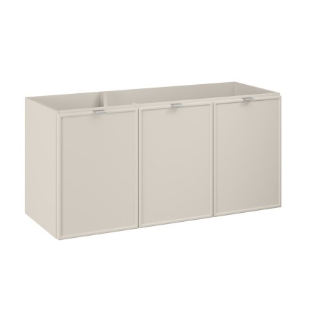 Dulap lavoar Bella Cashmere, MDF, PAL melaminat, cashmir mat, 3 usi, L.120 cm, BELLA CASHMERE 82-120-46-3D