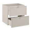Dulap lavoar Bella Cashmere, MDF, PAL melaminat, cashmir mat, 2 sertare, L.60 cm, BELLA CASHMERE 82-60-46-2S
