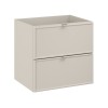 Dulap lavoar Bella Cashmere, MDF, PAL melaminat, cashmir mat, 2 sertare, L.60 cm, BELLA CASHMERE 82-60-46-2S