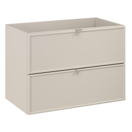 Dulap lavoar Bella Cashmere, MDF, PAL melaminat, cashmir mat, 2 sertare, L.80 cm, BELLA CASHMERE 82-80-46-2S