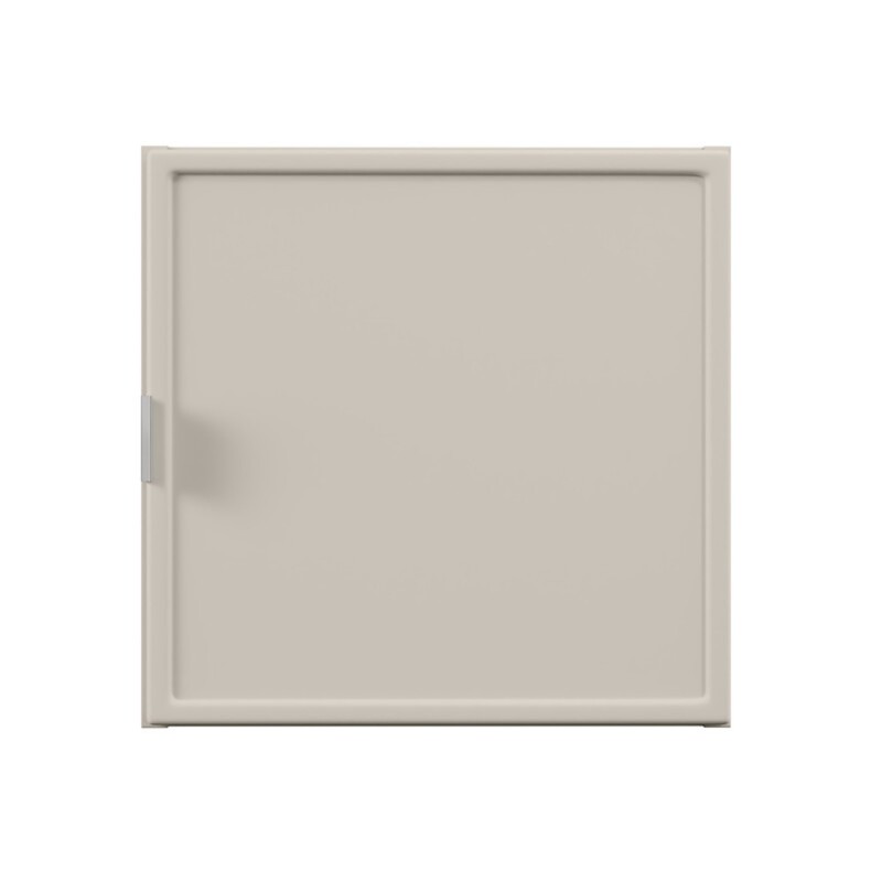 Dulap suspendat Bella Cashmere Qubix, MDF, PAL melaminat, cashmir mat, 1 usa, L.35 cm, BELLA CASHMERE 83-35-1DQ