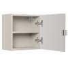 Dulap suspendat Bella Cashmere Qubix, MDF, PAL melaminat, cashmir mat, 1 usa, L.35 cm, BELLA CASHMERE 83-35-1DQ