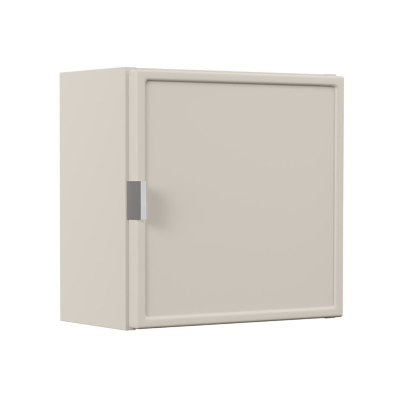 Dulap suspendat Bella Cashmere Qubix, MDF, PAL melaminat, cashmir mat, 1 usa, L.35 cm, BELLA CASHMERE 83-35-1DQ