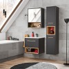 Dulap lavoar Borneo Cosmos, MDF, Pal melaminat, gri cosmos, 1 sertar, L.60 cm, BORNEO COSMOS 820 FSC