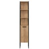 Dulap inalt Brooklin, PAL melaminat, metal, stejar auriu, H.185 cm, BROOKLIN 800 FSC