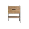 Dulap lavoar Brooklin, PAL melaminat, metal, stejar auriu, 1 sertar, L.60 cm, BROOKLIN 820 FSC