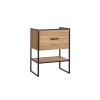 Dulap lavoar Brooklin, PAL melaminat, metal, stejar auriu, 1 sertar, L.60 cm, BROOKLIN 820 FSC