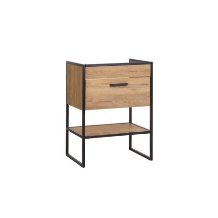 Dulap lavoar Brooklin, PAL melaminat, metal, stejar auriu, 1 sertar, L.60 cm, BROOKLIN 820 FSC