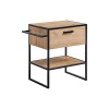 Dulap lavoar Brooklin, PAL melaminat, metal, stejar auriu, 1 sertar, L.70 cm, BROOKLIN 825A FSC