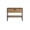 Dulap lavoar Brooklin, PAL melaminat, metal, stejar auriu, 1 sertar, L.90 cm, BROOKLIN 827 UN FSC