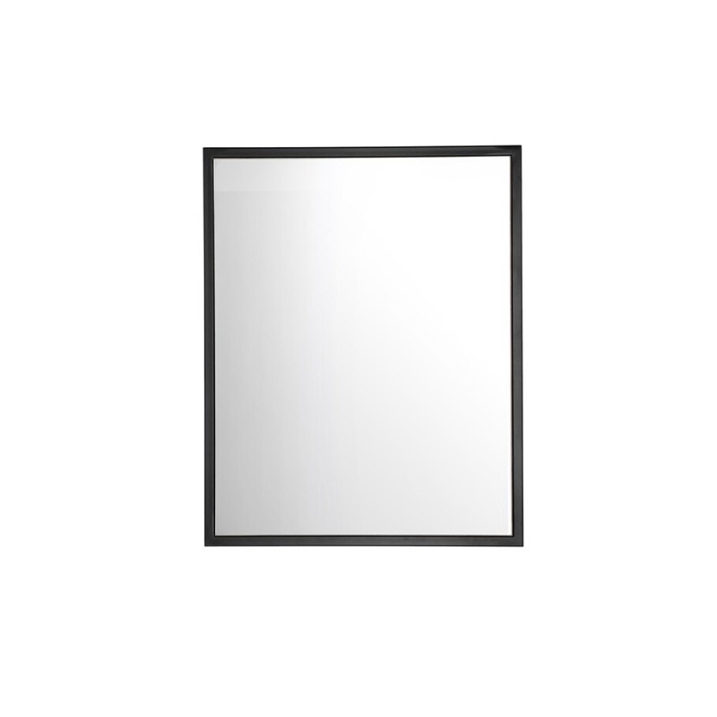 Oglinda Brooklin, rama lemn, negru mat, oglinda, H.75 cm, BROOKLIN 840 FSC