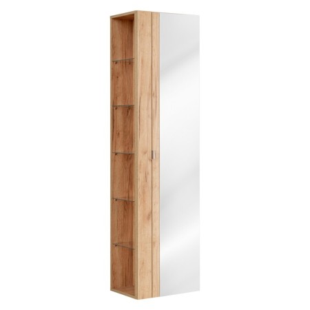 Dulap inalt cu oglinda Capri Oak, PAL melaminat, stejar auriu, 1 usa, H.170 cm, CAPRI OAK 803A FSC