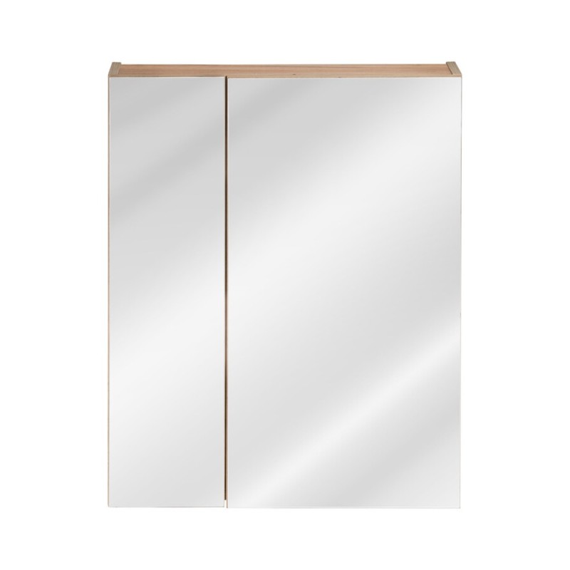 Dulap cu oglinda Capri Oak, Pal melaminat, stejar auriu, 2 usi, L.60 cm, CAPRI OAK 842A FSC