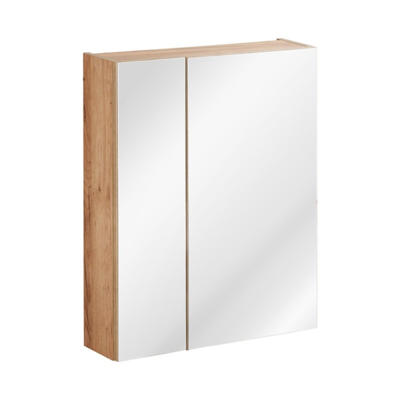 Dulap cu oglinda Capri Oak, Pal melaminat, stejar auriu, 2 usi, L.60 cm, CAPRI OAK 842A FSC