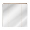 Dulap cu oglinda Capri Oak, Pal melaminat, stejar auriu, 3 usi, L.80 cm, CAPRI OAK 843A FSC