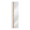 Dulap inalt cu oglinda Capri White, MDF, PAL melaminat, alb mat/stejar auriu, 1 usa, H.170 cm, CAPRI WHITE 803B FSC