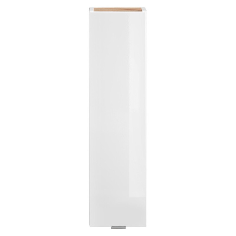 Dulap suspendat Capri White, MDF, PAL melaminat, alb mat/stejar auriu, 1 usa, L.20 cm, CAPRI WHITE 830B FSC
