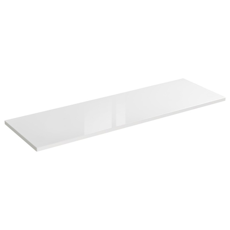 Blat baie Capri White, MDF, folie PVC, alb mat, L.140 cm, CAPRI WHITE 893 FSC