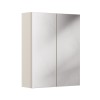 Dulap cu oglinda Bella Cashmere, MDF, PAL melaminat, cashmir mat, 2 usi, L.60 cm, CASHMERE UN 84-60-2D