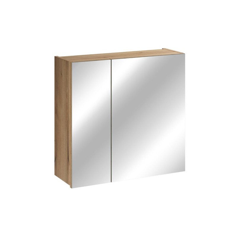 Dulap cu oglinda suspendat Nova Coast Evoke, MDF, PAL melaminat, stejar evoke, 2 usi, L.60 cm, COAST EVOKE UN 84-60-2D