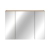 Dulap cu oglinda suspendat Nova Coast Evoke, MDF, PAL melaminat, stejar evoke, 3 usi, L.80 cm, COAST EVOKE UN 84-80-3D