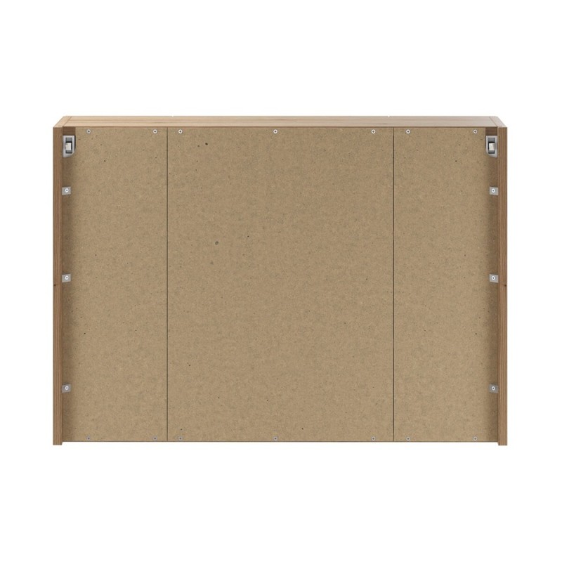 Dulap cu oglinda suspendat Nova Coast Evoke, MDF, PAL melaminat, stejar evoke, 3 usi, L.80 cm, COAST EVOKE UN 84-80-3D