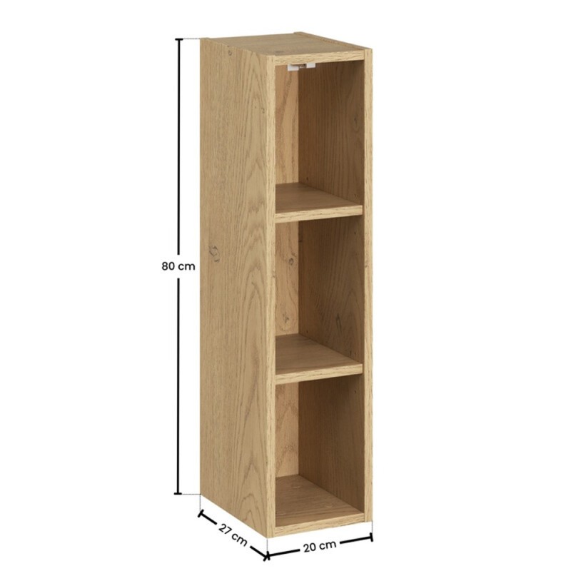 Raft superior Comad Cremona, PAL melaminat, stejar cremona, H.20 cm, CREMONA UN 83-20-80