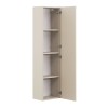 Dulap inalt Donna Sand, MDF, PAL melaminat, bej nisipiu, 1 usa, H.140 cm, DONNA SAND 80-35-1D