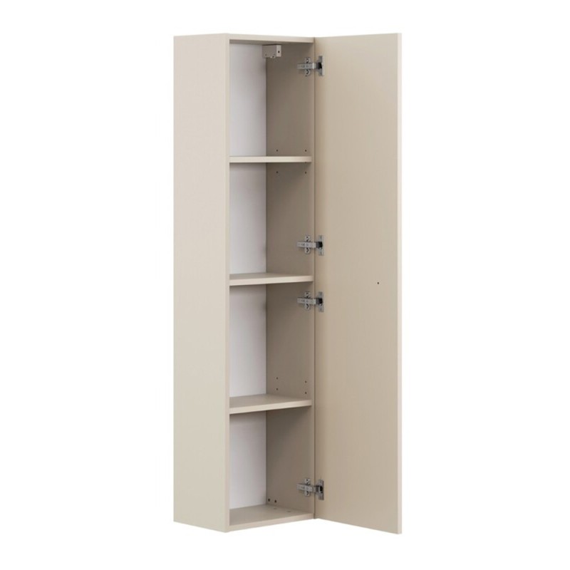 Dulap inalt Donna Sand, MDF, PAL melaminat, bej nisipiu, 1 usa, H.140 cm, DONNA SAND 80-35-1D