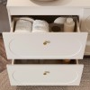 Dulap lavoar Donna Sand, MDF, PAL melaminat, bej nisipiu, 2 sertare, L.60 cm, DONNA SAND 82-60-46-2S
