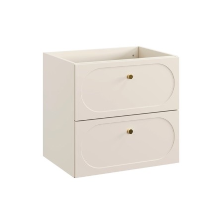 Dulap lavoar Donna Sand, MDF, PAL melaminat, bej nisipiu, 2 sertare, L.60 cm, DONNA SAND 82-60-46-2S