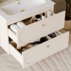 Dulap lavoar Donna Sand, MDF, PAL melaminat, bej nisipiu, 2 sertare, L.80 cm, DONNA SAND 82-80-46-2S
